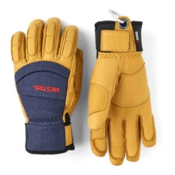 Hestra Vertical Cut Czone Glove -Sports Camping Shop 30190 vertical cut czone 5 finger navy tan copy 09651.1635796601