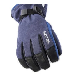 Hestra Women's Powder Gauntlet 5 Finger Glove -Sports Camping Shop 31650 280 back detail copy 21642.1651420699