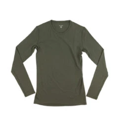 Le Bent Midweight Base Layer Crew - Women's -Sports Camping Shop BT2123 305 Womens 260 Crew Olive 13810.1666379915