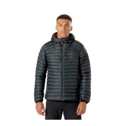 Rab Cirrus Alpine Down Jacket - Men's -Sports Camping Shop Cirrus Alpine Jacket Beluga QIO 59 BE on model 20988.1667426199