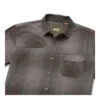 Howler Brothers Harker's Flannel Men's Button-Up -Sports Camping Shop F23 Harkers Flannel Roberts Plaid Charcoal Angle WHITE 96035.1692649158