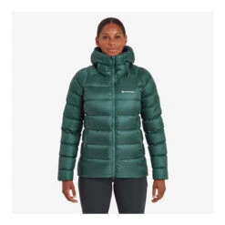 Montane Anti-Freeze XT Hoody Down Jacket - Women's -Sports Camping Shop FAFXHWAK FEM ANTI FREEZE XT HOODIE DARK WAKAME GREEN 1 53246.1697472194