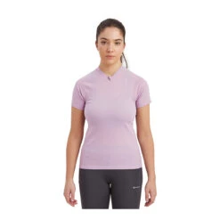 Montane Women's Dart Nano Lite Zip T Running Shirt -Sports Camping Shop FDNZTALM FEM DART NANO ZIP T SHIRT ALLIUM 1 52360.1678318171