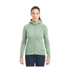 Montane Women's Protium Fleece Hoody -Sports Camping Shop FPROHSAG FEM PROTIUM HOODIE PALE SAGE 1 32347.1678473806
