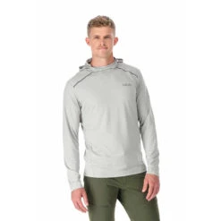 Rab Force Hoody - Men's -Sports Camping Shop Force Hoody DarkPewter QBL 09 DPW on model 56402.1652806422