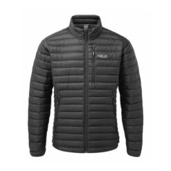 Rab Microlight Down Jacket - Men's -Sports Camping Shop Microlight Jacket Black QDB 16 BL 12457.1624646154