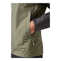 Rab Namche Paclite Rain Jacket - Men's -Sports Camping Shop Namche Paclite Jacket Graphene LightKhaki QWH 59 GLK Model Detail 01 37666.1682018446