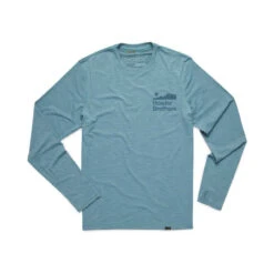 Howler Brothers HB Tech Tee Shirt -Sports Camping Shop S23 HB Tech T Smoked Blue Flat Front W 67582.1680128146