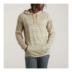 Howler Brothers Men's Loggerhead Hoodie -Sports Camping Shop S23 LS Shirts Loggerhead Mescal Oyster Front 60595.1679689502