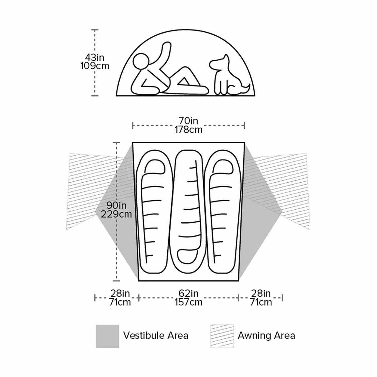Big Agnes Copper Spur HV UL3 MtnGLO Tent 7 Big Agnes Copper Spur HV UL3 MtnGLO Tent - Image 5