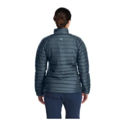 Rab Microlight Down Jacket - Women's -Sports Camping Shop Womens Microlight Jacket OrionBlue QDB 17 ORB DETAIL5 32159.1667944562